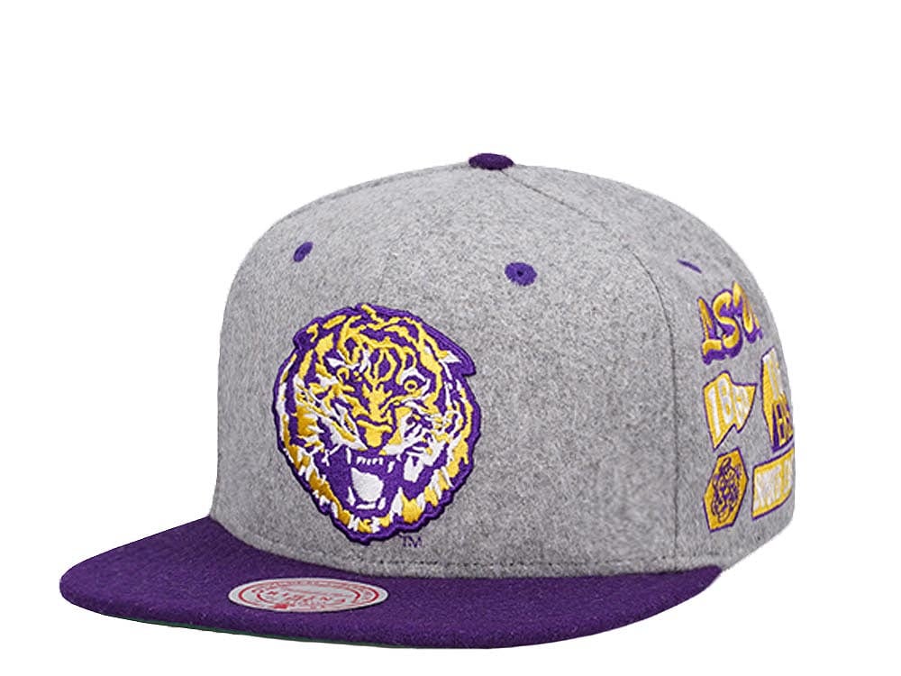 Mitchell & Ness Louisiana State University NCAA Melton Patch Snapback Gorra