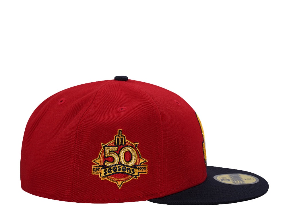 New Era Seattle Mariners 50th Anniversary Scarlet Two Tone Edition 59Fifty Fitted Gorra