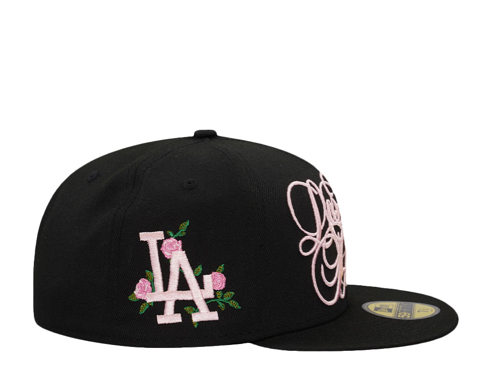 New Era Los Angeles Dodgers Script Black Pink Prime Edition 59Fifty Fitted Gorra
