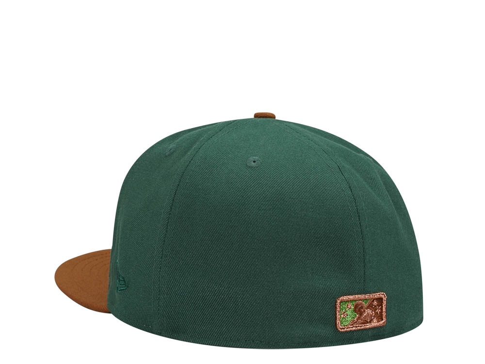 New Era Buffalo Bisons Green Copper Metallic Elite Two Tone Edition 59Fifty Fitted Gorra