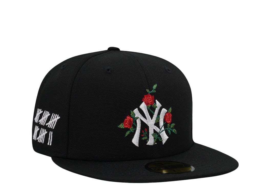 New Era New York Yankees Champions Roses Black Throwback Edition 59Fifty Fitted Gorra