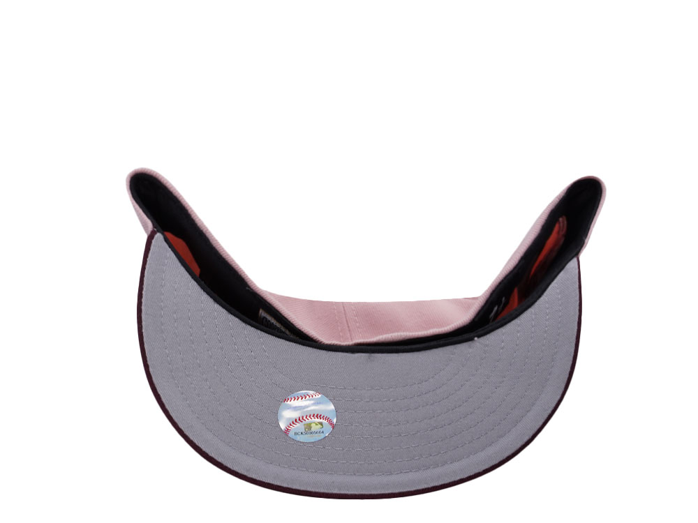 New Era Anaheim Angels 60th Anniversary Pinkrouge Two Tone Edition 59Fifty Fitted Gorra