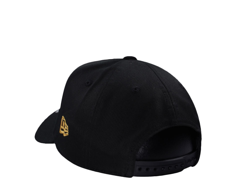 New Era Miami Dolphins Metallic Black Gold Edition 9Forty A Frame Snapback Gorra