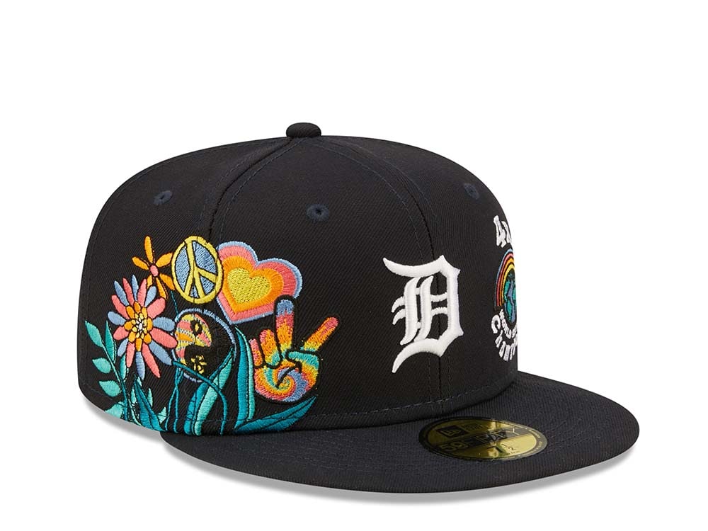 New Era Detroit Tigers 4x World Series Champions - Navy Groovy Edition 59Fifty Fitted Gorra
