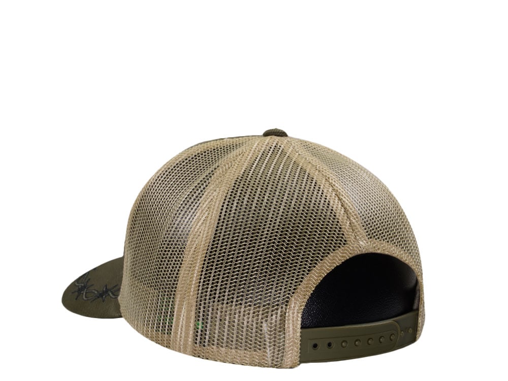 John Deere Oilskin Olive Trucker Snapback Gorra