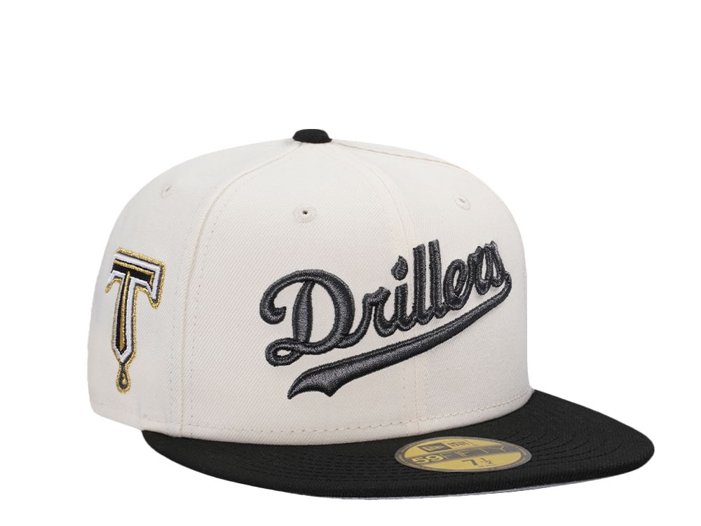 New Era Tulsa Drillers Chrome Black Prime Two Tone Edition 59Fifty Fitted Gorra