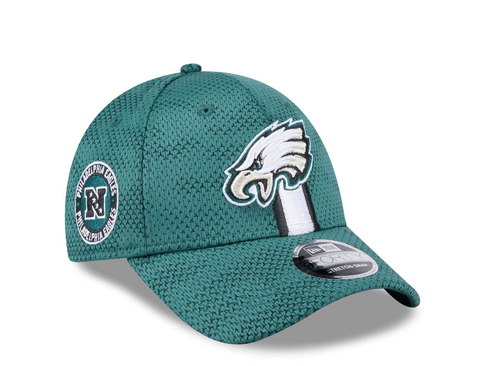 New Era Philadelphia Eagles Sideline 2024 9Forty Stretch Snapback Gorra