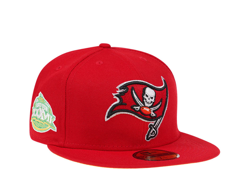 New Era Tampa Bay Buccaneers Citruspop Patch Super Bowl XXXVII 59fifty Fitted Gorra