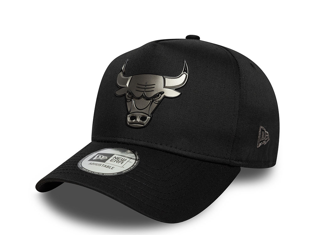 New Era Chicago Bulls Metallic Black 9Forty A Frame Snapback Gorra