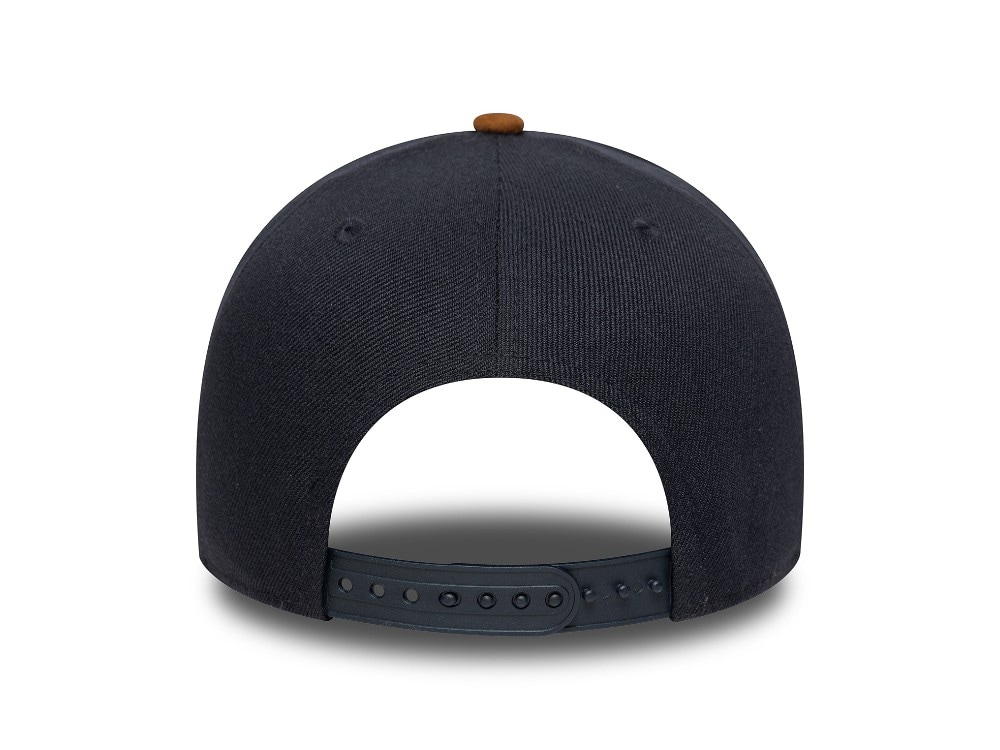New Era Detroit Tigers Navy Suede Visor 9Forty A Frame Snapback Gorra