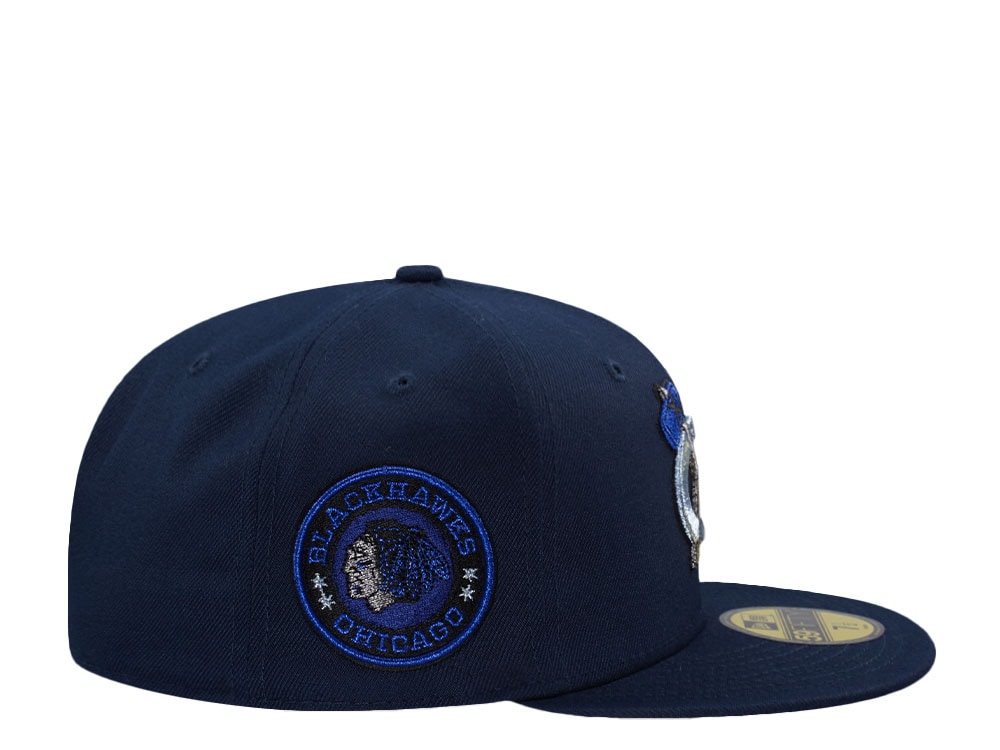 New Era Chicago Blackhawks Navy Prime Edition 59Fifty Fitted Gorra