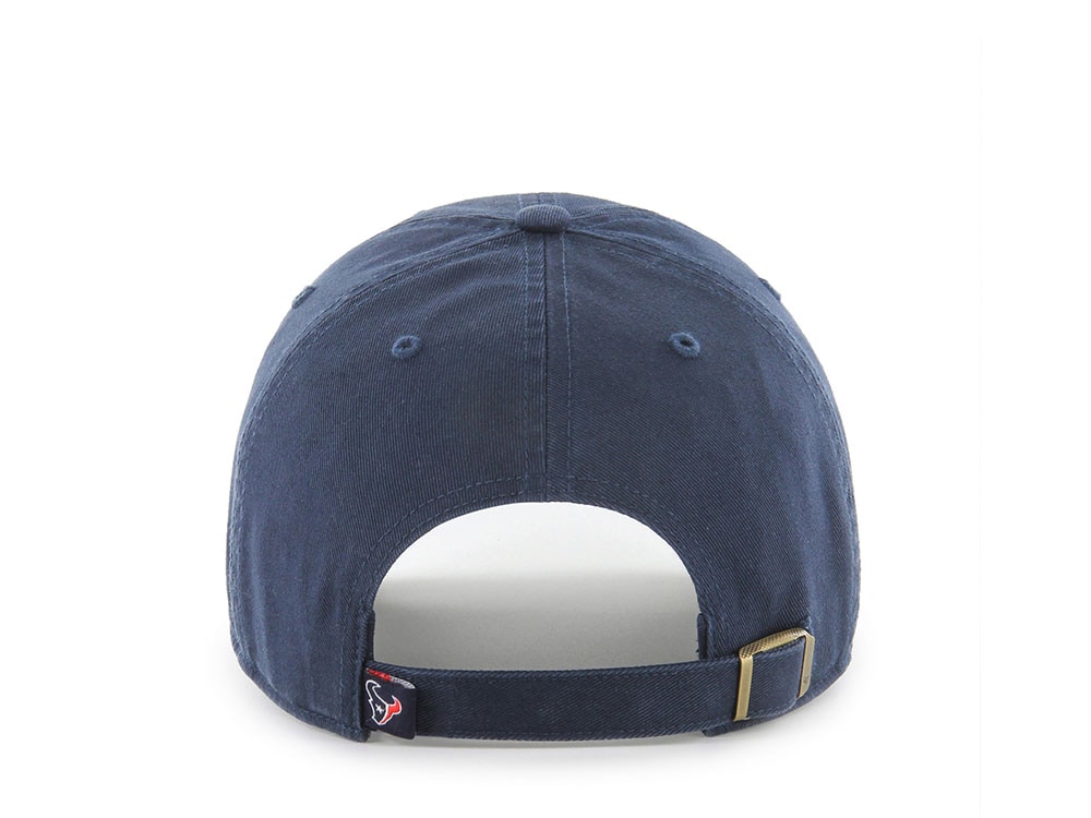 47Brand Houston Texans Navy Classic Edition Clean Up Strapback Gorra