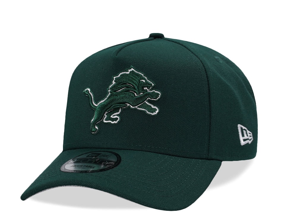 New Era Detroit Lions Field Green Prime Edition 9Forty A Frame Snapback Gorra
