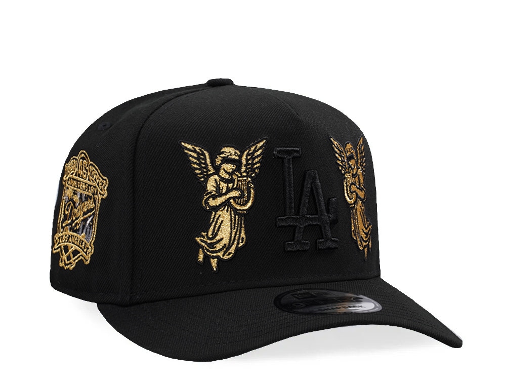 New Era Los Angeles Dodgers 40th Anniversary Angel Black Prime Edition 9Fifty A Frame Snapback Gorra