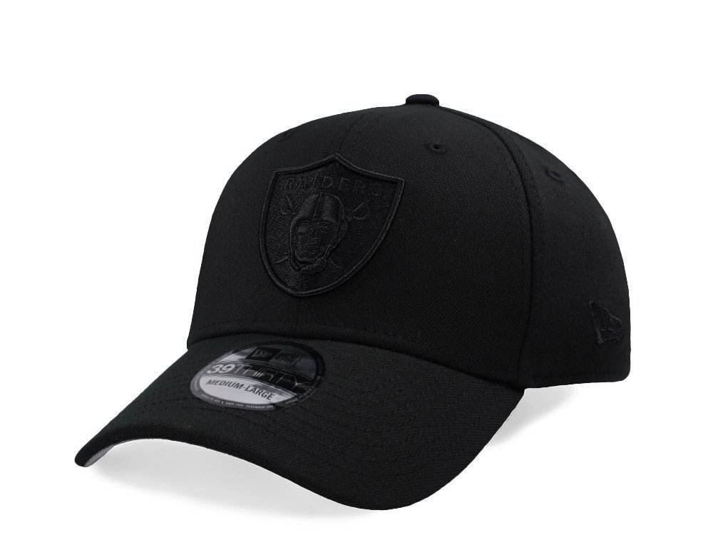 New Era Las Vegas Raiders Black on Black Edition 39Thirty Stretch Fit Gorra