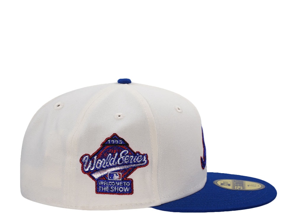 New Era Atlanta Braves 1995 World Series Chainstitch White Two Tone Edition 59Fifty Fitted Gorra