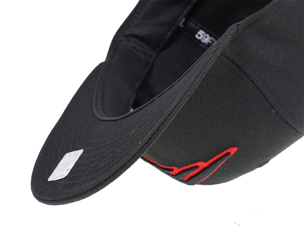 New Era New England Patriots Black Scarlet Edition 59Fifty Fitted Gorra