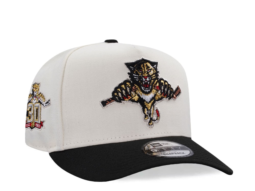 New Era Florida Panthers 30th Anniversary Chrome Two Tone Edition 9Fifty A Frame Snapback Gorra