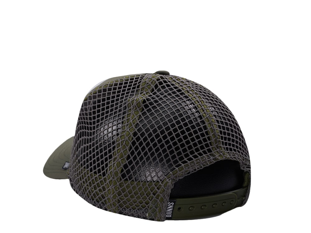 Djinns HFT Olive Big Net Mountain Trucker Snapback Gorra
