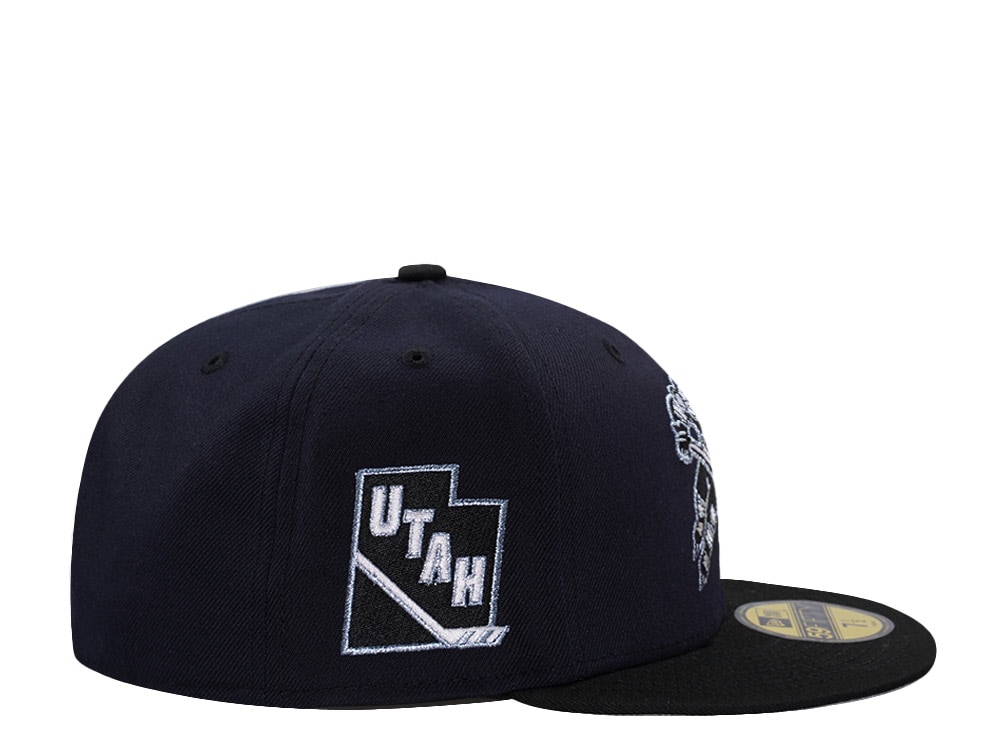 New Era Utah Mammoth Tusky Metallic Navy Two Tone Edition 59Fifty Fitted Gorra