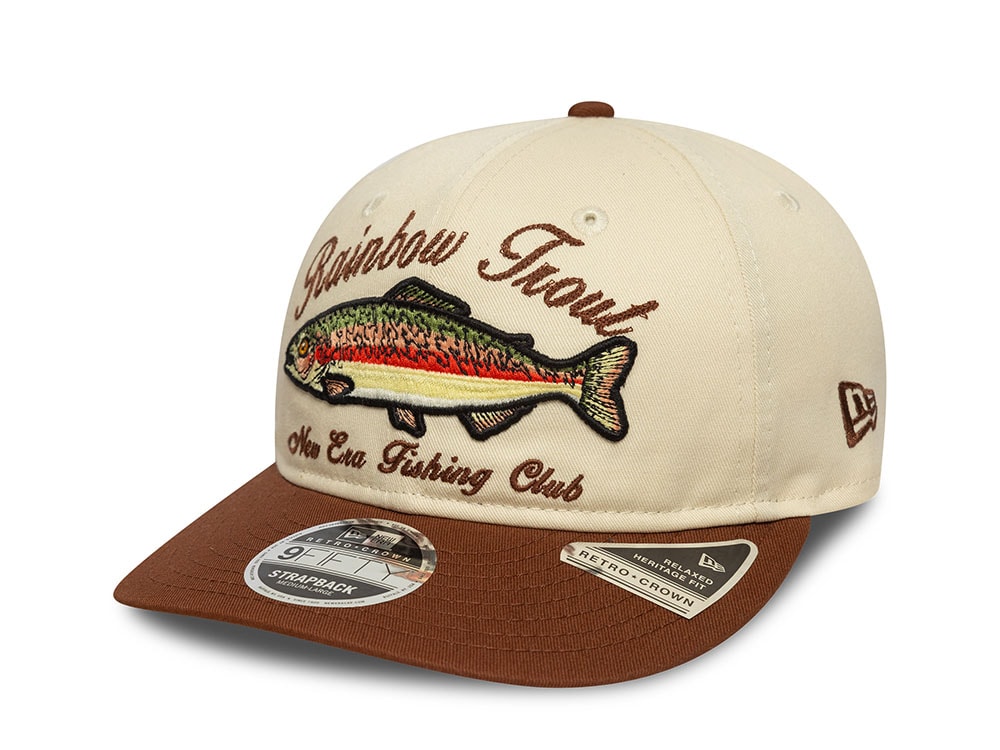 New Era Rainbow Trout New Era Fishing Club 9Fifty Retro Crown Snapback Gorra
