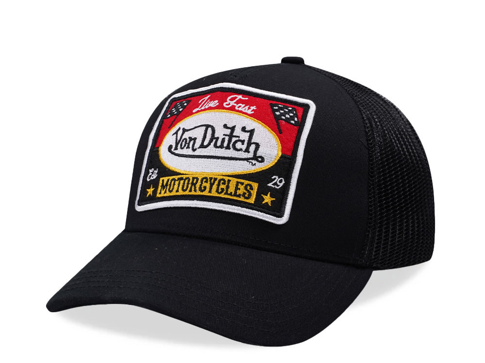Von Dutch Square Patch Black Trucker Edition Snapback Gorra