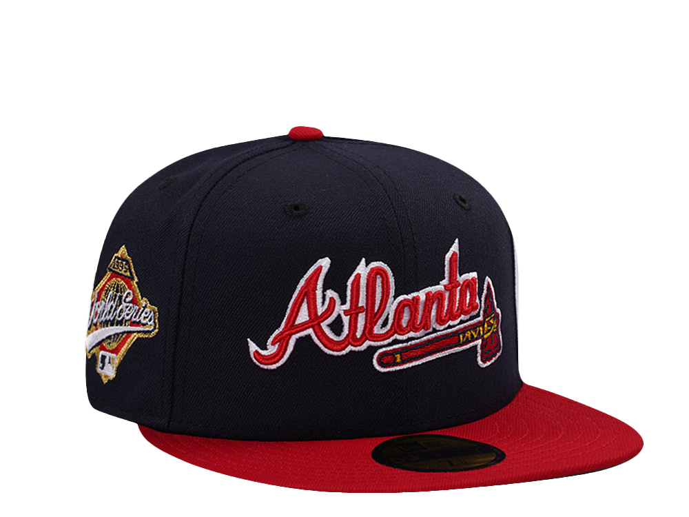 New Era Atlanta Braves World Series 1995 Navy Two Tone Edition 59Fifty Fitted Gorra