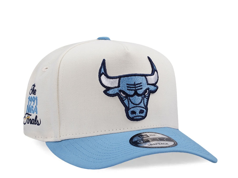 New Era Chicago Bulls NBA Finals 1991 Chrome Two Tone Edition 9Fifty A Frame Snapback Gorra