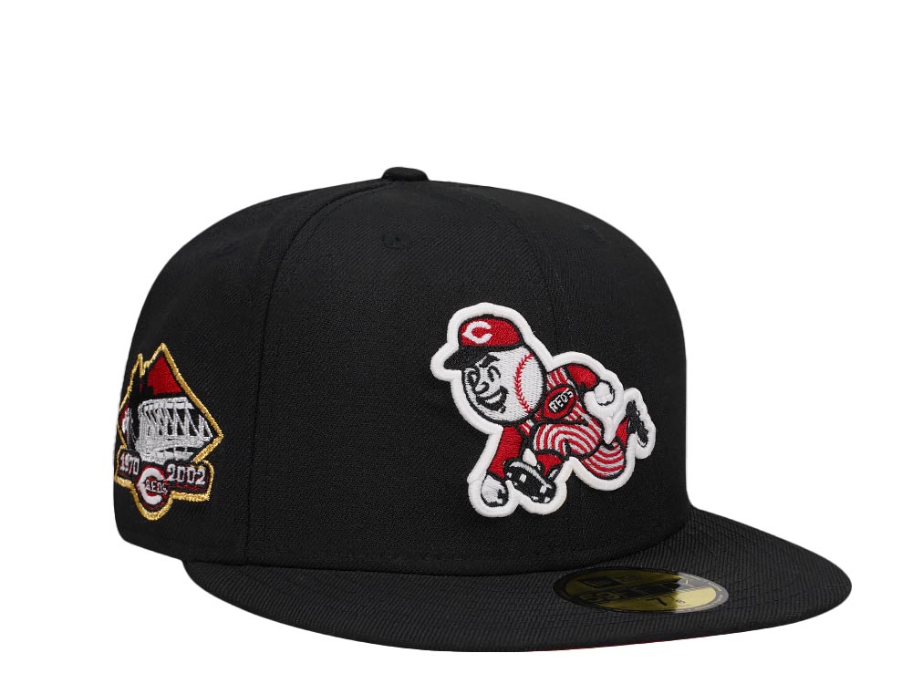 New Era Cincinnati Reds Black and Red Edition 59Fifty Fitted Gorra
