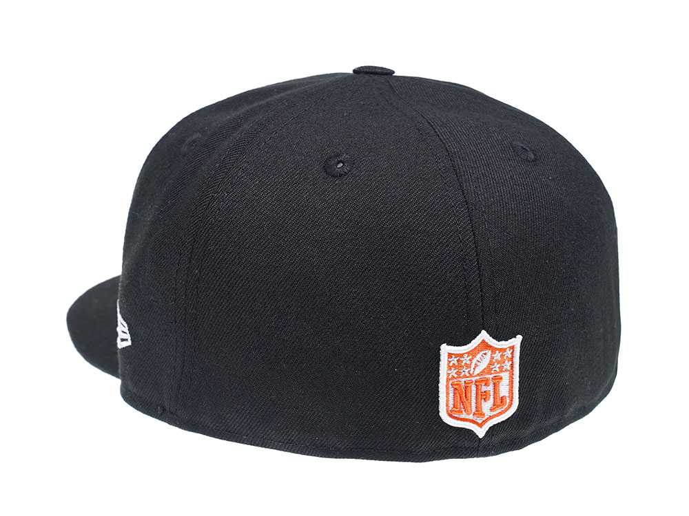 NEW ERA CHICAGO BEARS BLACK AND ORANGE 59FIFTY FITTED CAP