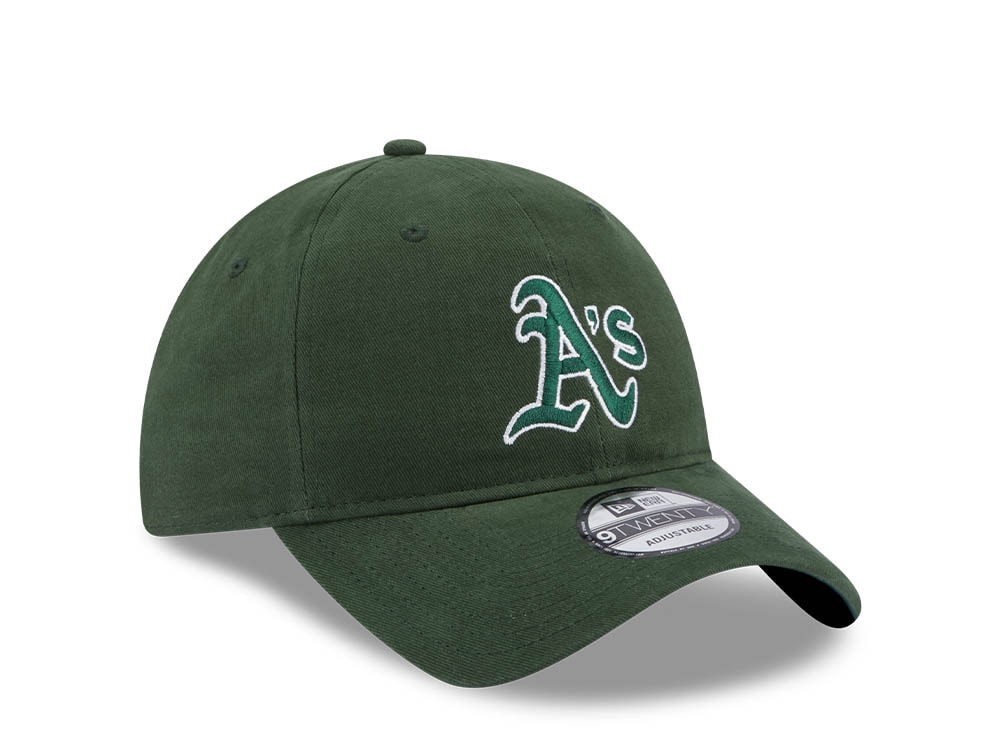 New Era Oakland Athletics Team Script Green 9Twenty Strapback Gorra