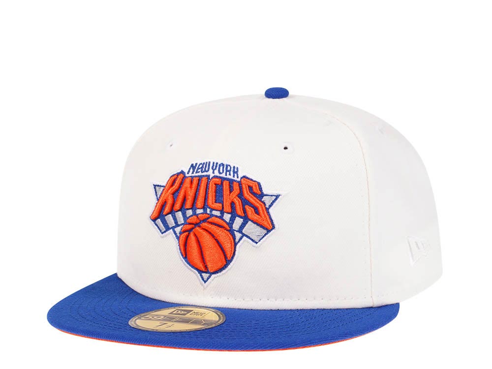 New Era New York Knicks Creme Two Tone Edition 59Fifty Fitted Gorra