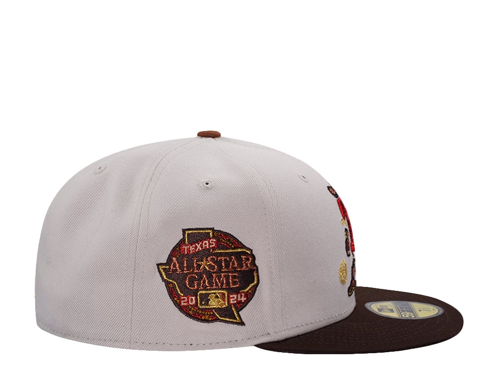 New Era Texas Rangers All Star Game 2024 Stone Two Tone Edition 59Fifty Fitted Gorra