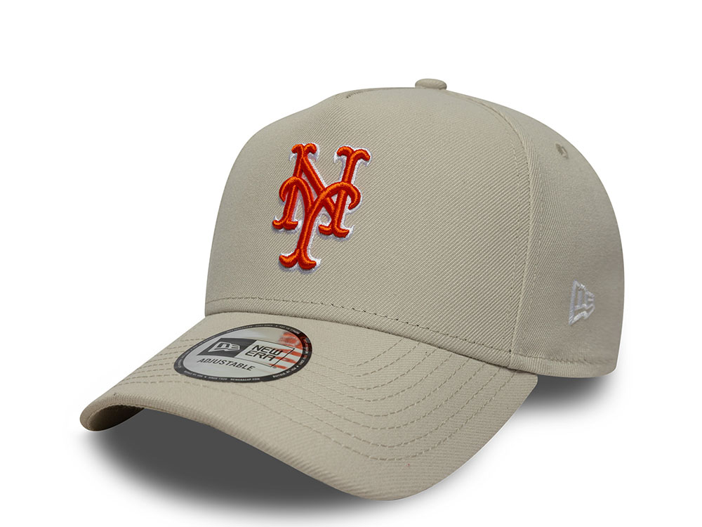 New Era New York Mets Outline Script Stone Edition 9Forty A Frame Snapback Gorra