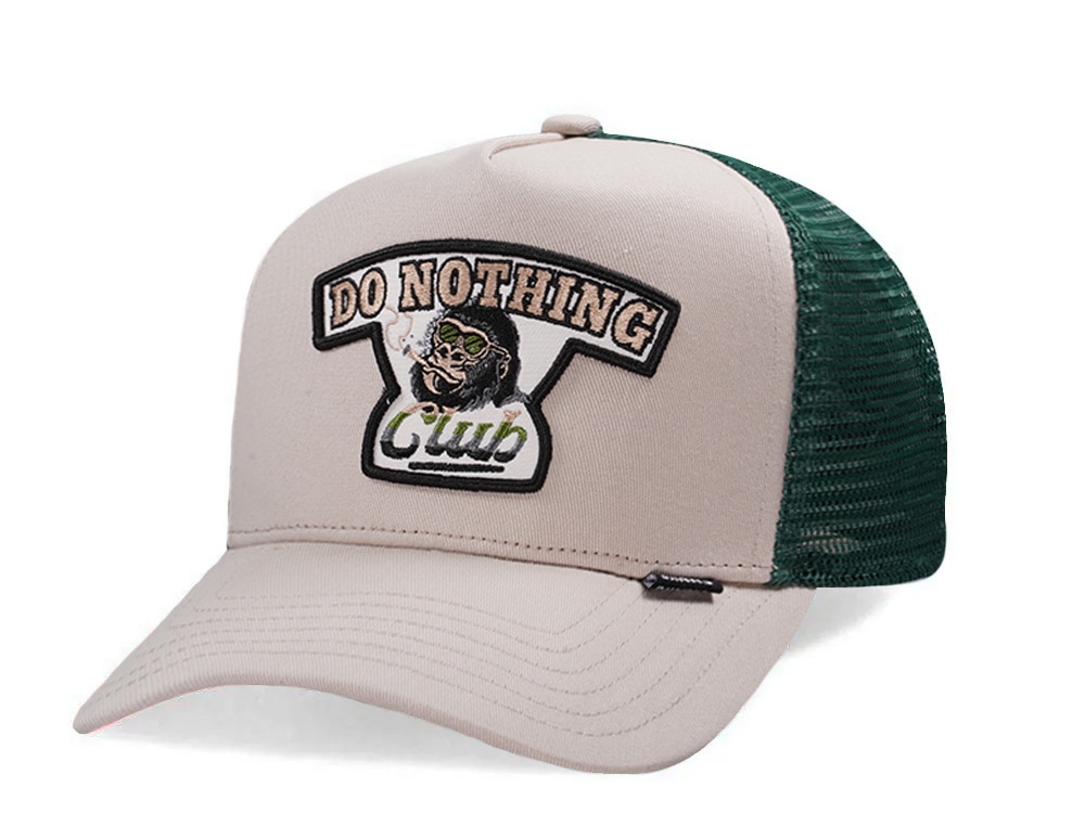 Djinns HFT Do Nothing Club Gorilla Khaki Trucker Snapback Gorra