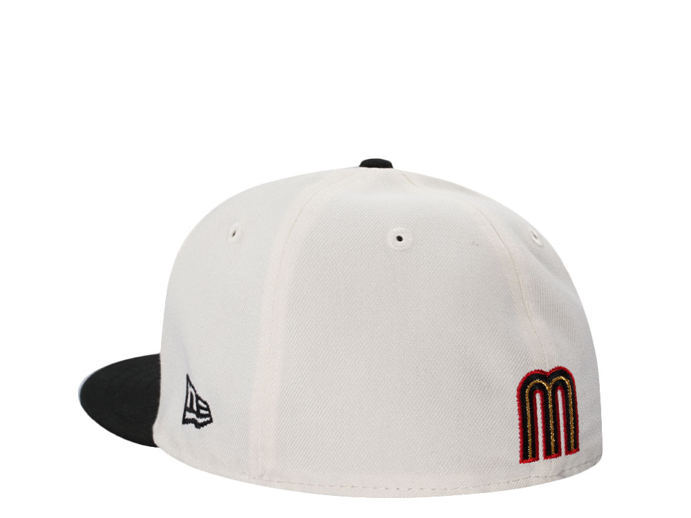 New Era Mexico Aztec Skull Warrior Chrome Two Tone Edition 59Fifty Fitted Gorra