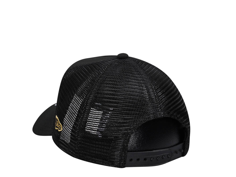 New Era New Orleans Saints Black 9Forty A Frame Trucker Snapback Gorra