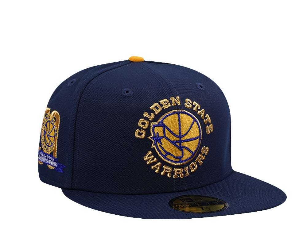 New Era Golden State Warriors 50th Anniversary Ocean Blue Prime Edition 59Fifty Fitted Gorra