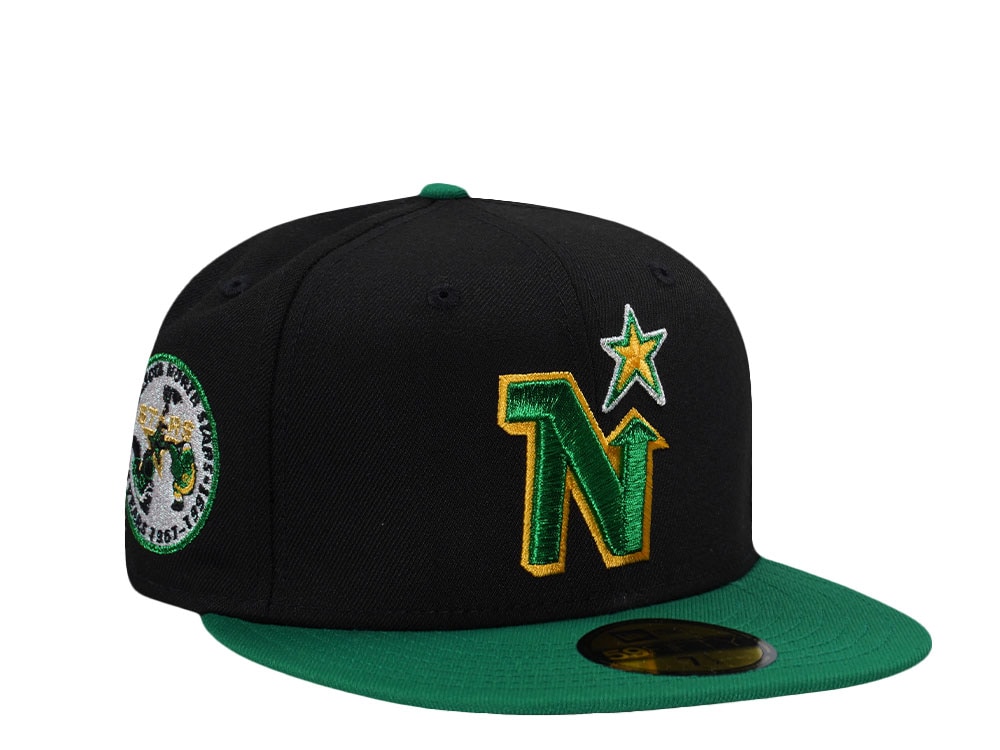 New Era Minnesota North Stars 25th Anniversary Black Two Tone Edition 59Fifty Fitted Gorra