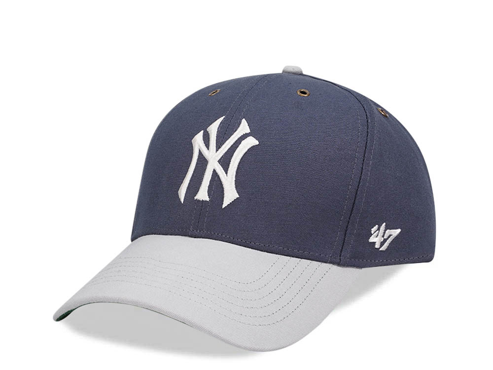 47Brand New York Yankees Vintage Navy Campus MVP Strapback Gorra