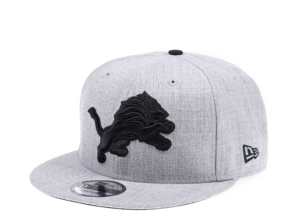 New Era Detroit Lions Heather Black Edition 9Fifty Snapback Gorra