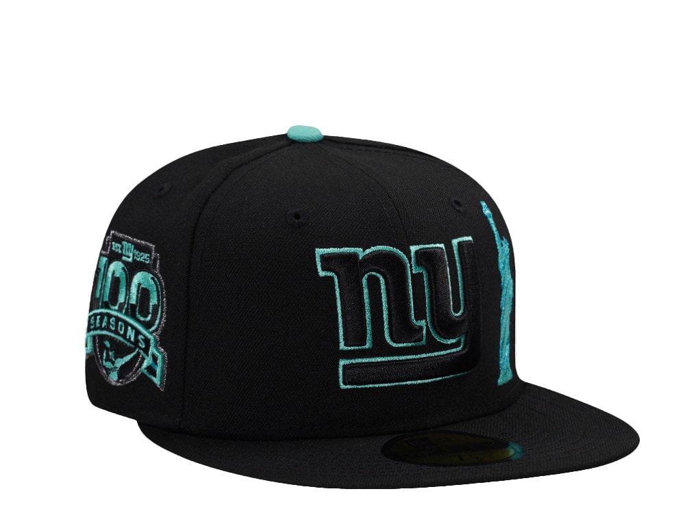 New Era New York Giants 100th Anniversary Black Prime Edition 59Fifty Fitted Gorra