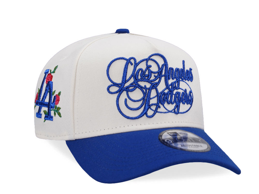 New Era Los Angeles Dodgers Script Chrome Royal Two Tone Edition 9Forty A Frame Snapback Gorra