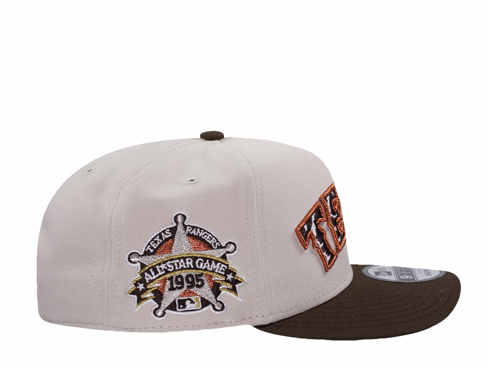 New Era Texas Rangers All Star Game 1995 Stone Two Tone Edition 9Fifty A Frame Snapback Gorra