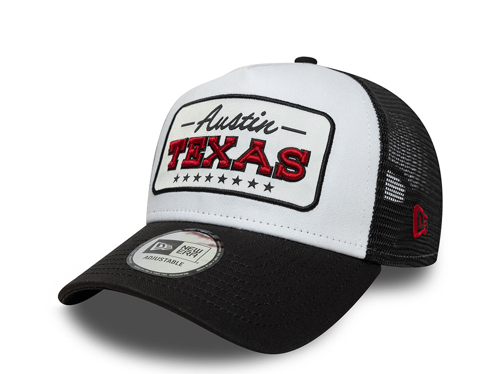 New Era Austin Texas Location Patch 9Forty A Frame Trucker Snapback Gorra