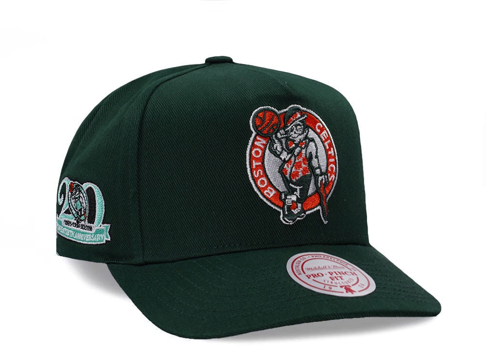 Mitchell & Ness Boston Celtics 20th Anniversary Green Edition Pro Pinch Fit Snapback Gorra