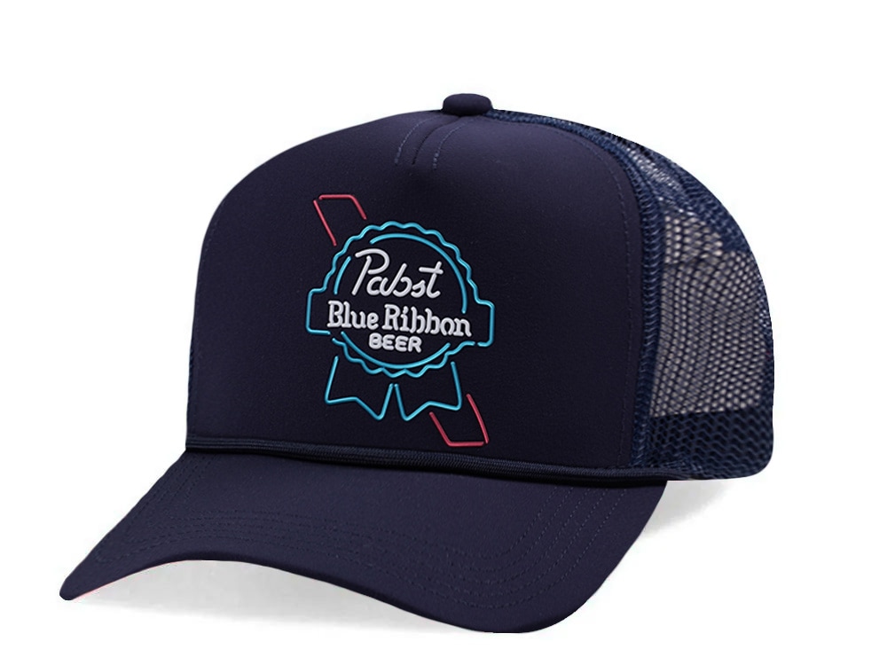 American Needle Pabst Fremont Navy Edition Trucker Snapback Gorra