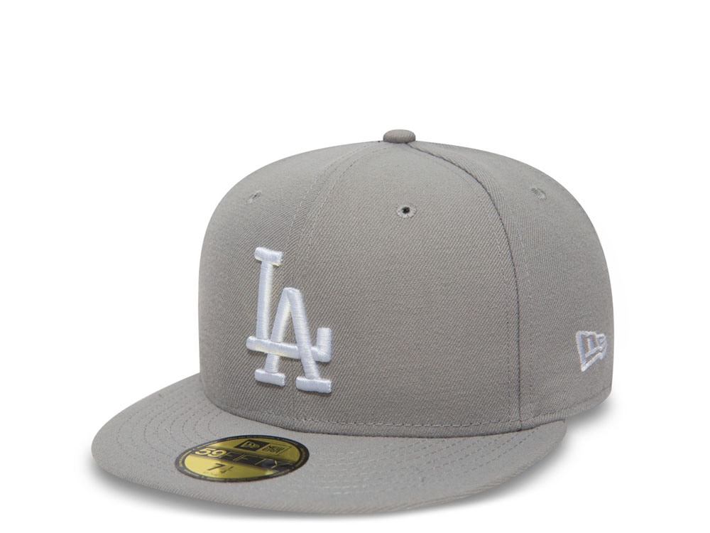 New Era Los Angeles Dodgers Plain Gray Prime Edition 59Fifty Fitted Gorra