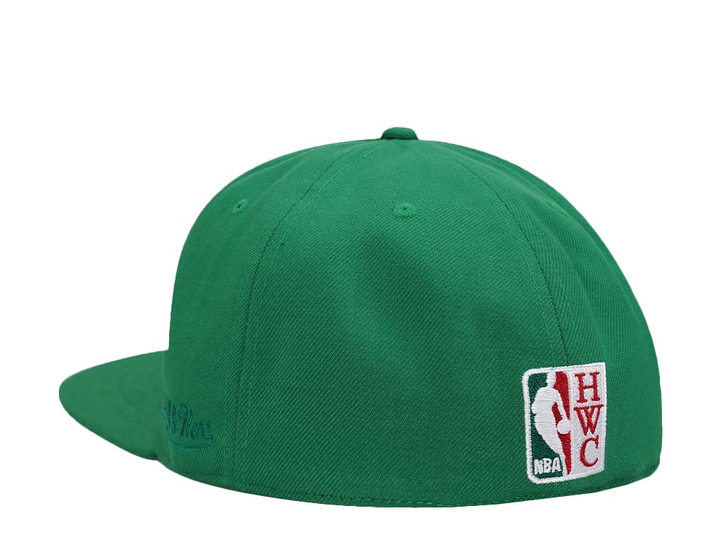 Mitchell & Ness Milwaukee Bucks Logo History Hardwood Classic Dynasty Fitted Gorra