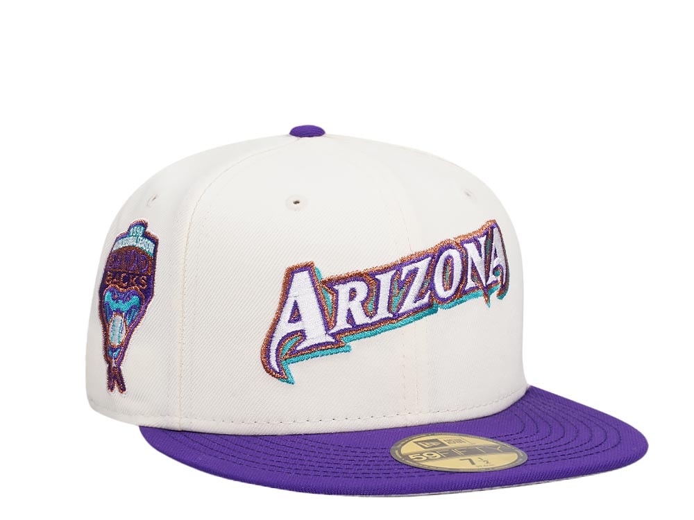 New Era Arizona Diamondbacks Inaugural Season 1998 Chrome Prime Two Tone Edition 59Fifty Fitted Gorra